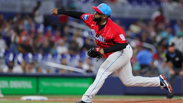 Miami Marlins pitcher Johnny Cueto
